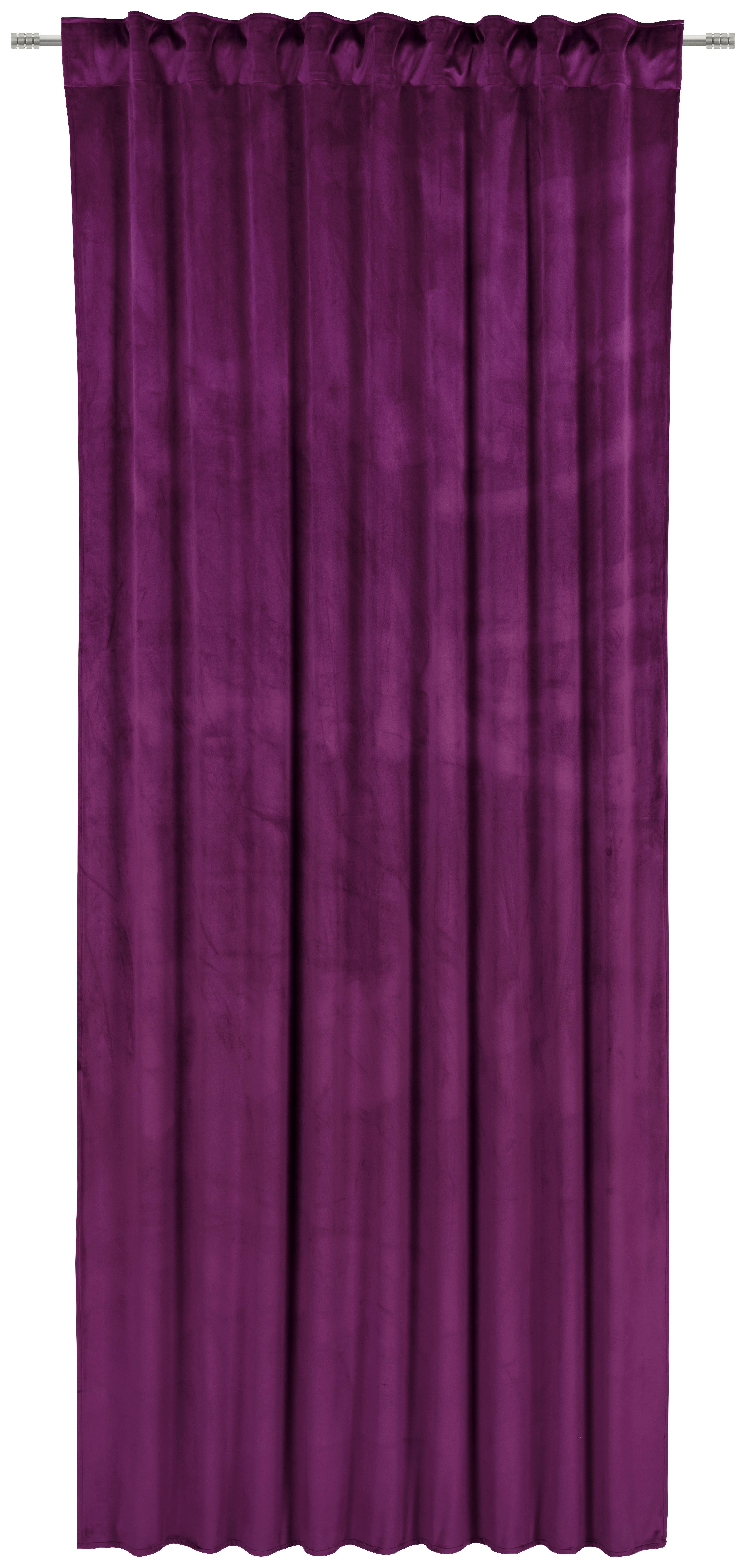 ZASŁONA GOTOWA PABLO - liliowy, Basics, tkanina (135/245cm) - Esposa