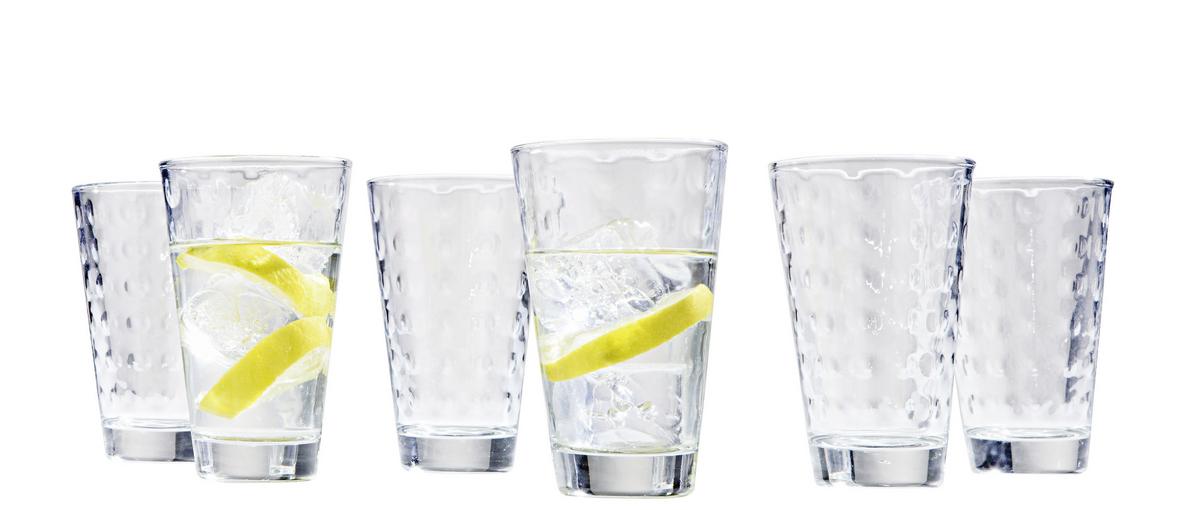 KOMPLET SZKŁA STOŁOWEGO 012684 - przejrzysty, Trend, szkło (24,5/13,4/16,4cm) - Leonardo