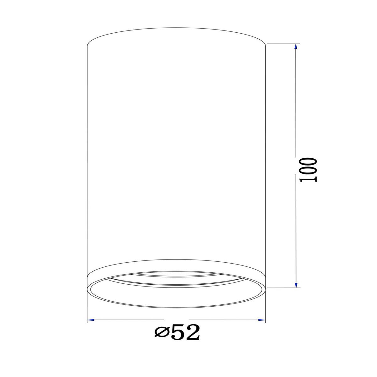 DECKENLEUCHTE FOCUS S - Goldfarben, Basics, Metall (5,2/10/5,2cm) - MAYTONI