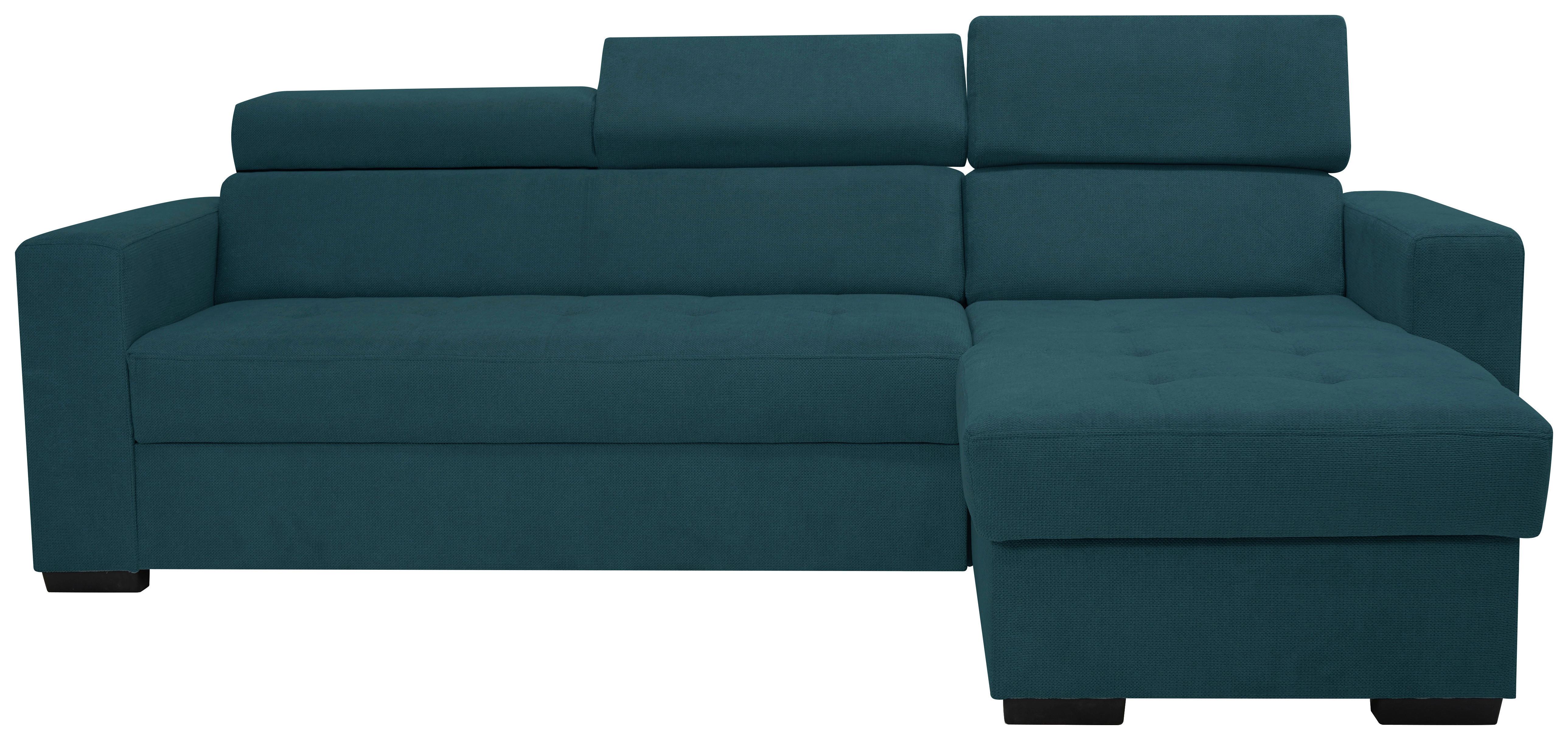 Kutna Garnitura Marco - boje petroleja/crna, Konvencionalno, drvni materijal/drvo (238/78-94/170cm) - Modern Living