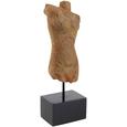 Skulptur Arjun in Natur/Schwarz - Schwarz/Naturfarben, ROMANTIK / LANDHAUS, Holz/Metall (14,5/38,5/9cm) - MÖMAX modern living
