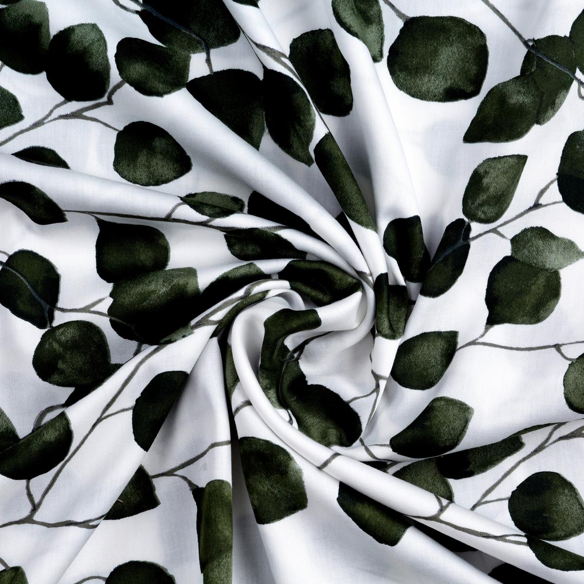 Bettwäsche Bio Eva Design ca. 160x210cm - Olivgrün, Modern, Textil (160/210cm) - ecoTree