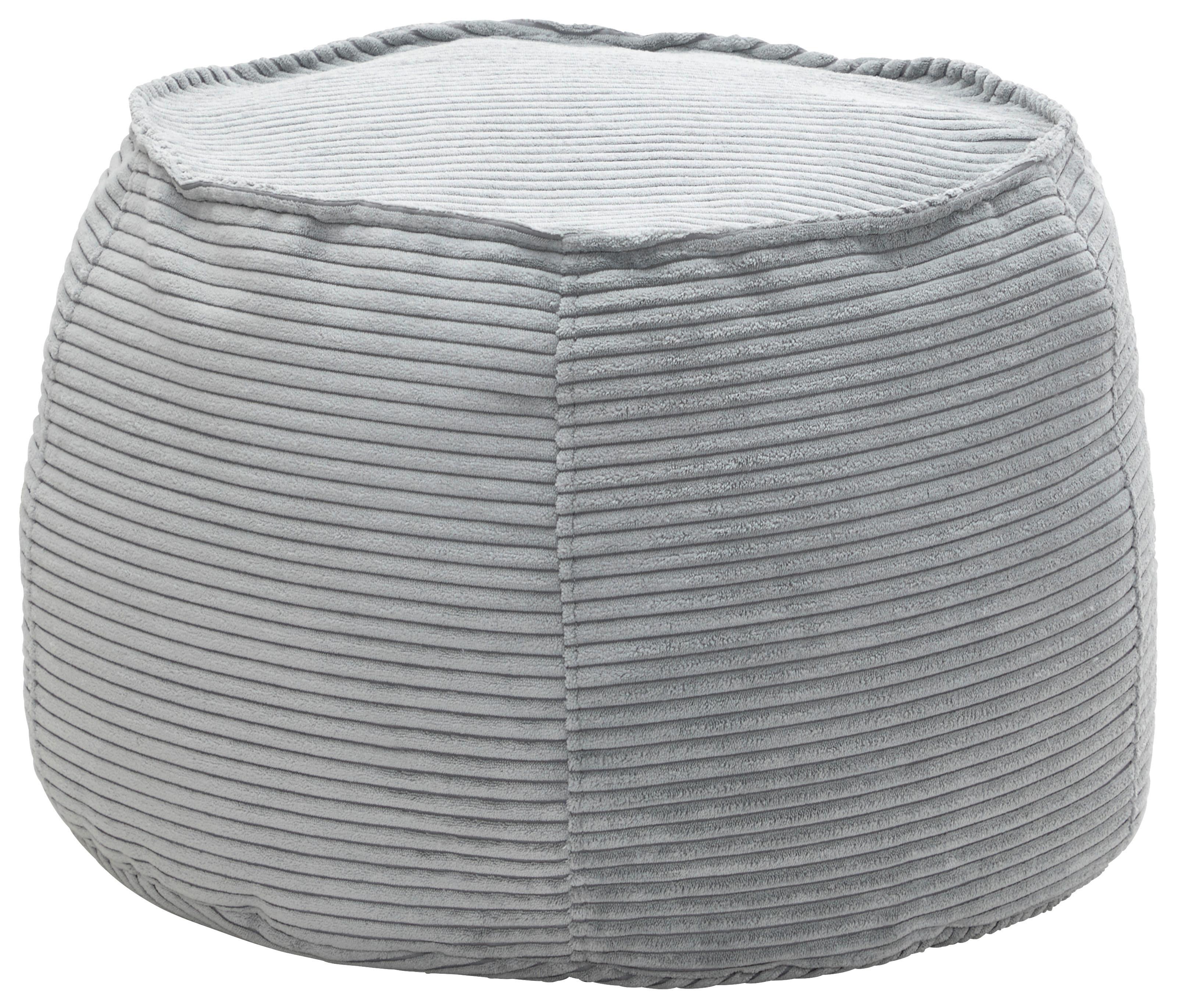 Hocker Lucylla in Grau - Grau, MODERN, Textil (60/60/38cm) - Mömax