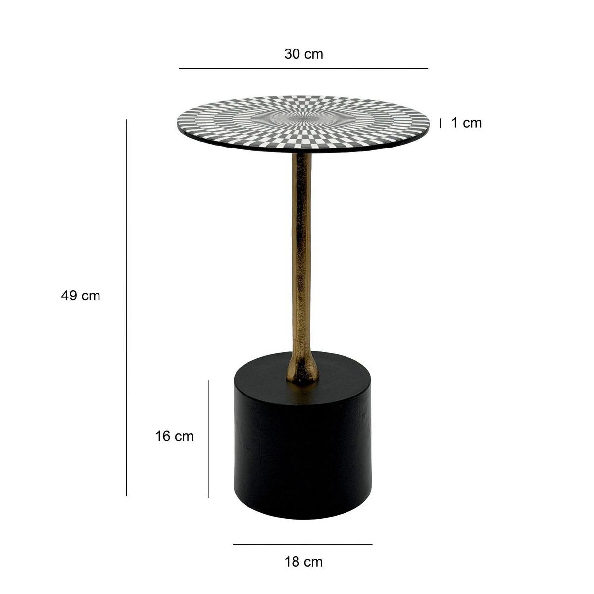 BEISTELLTISCH WL7.496 - Multicolor, Design, Metall (30/49/30cm) - Livetastic