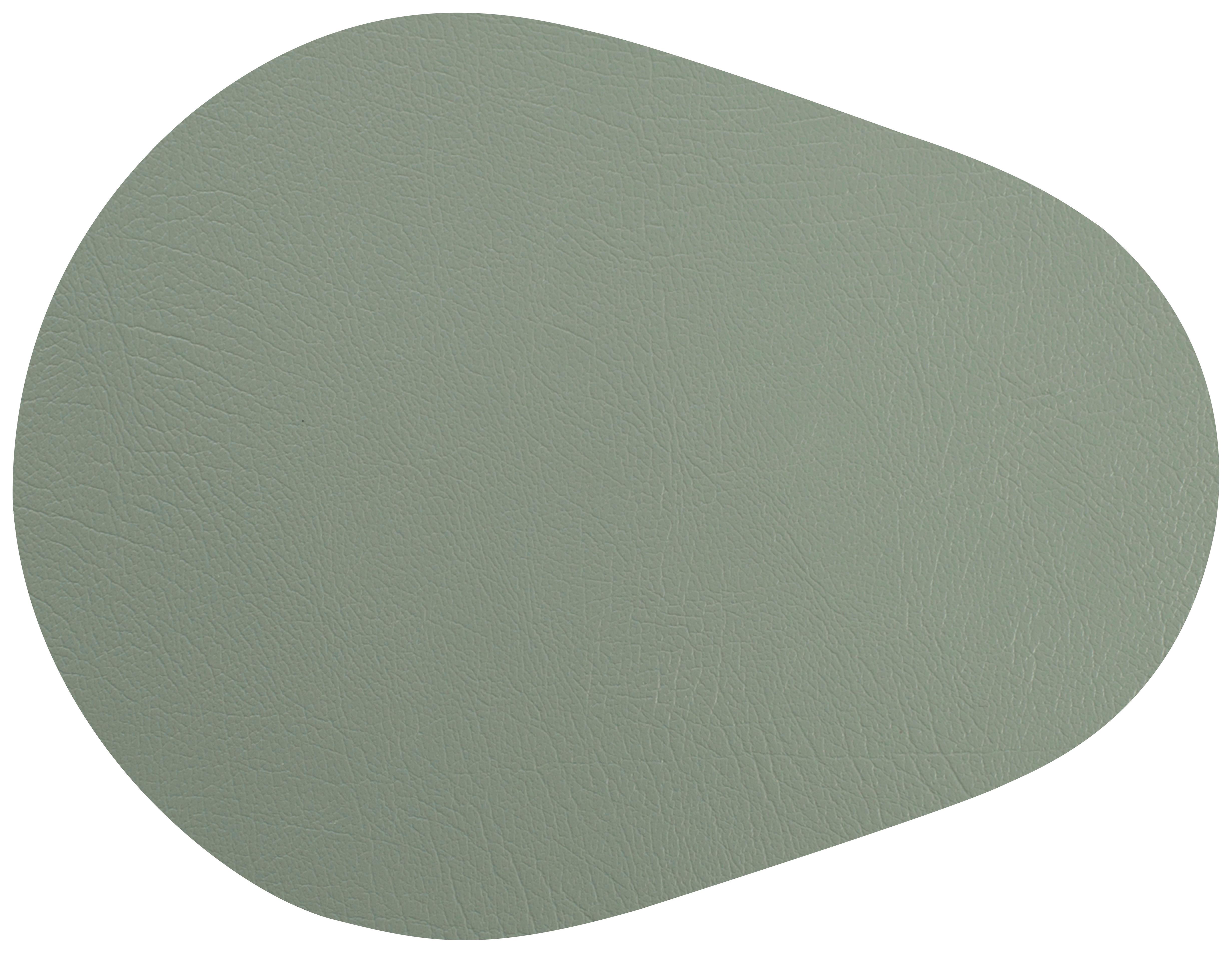 Alátét Jette - zöld, bőr (10/13cm) - Premium Living