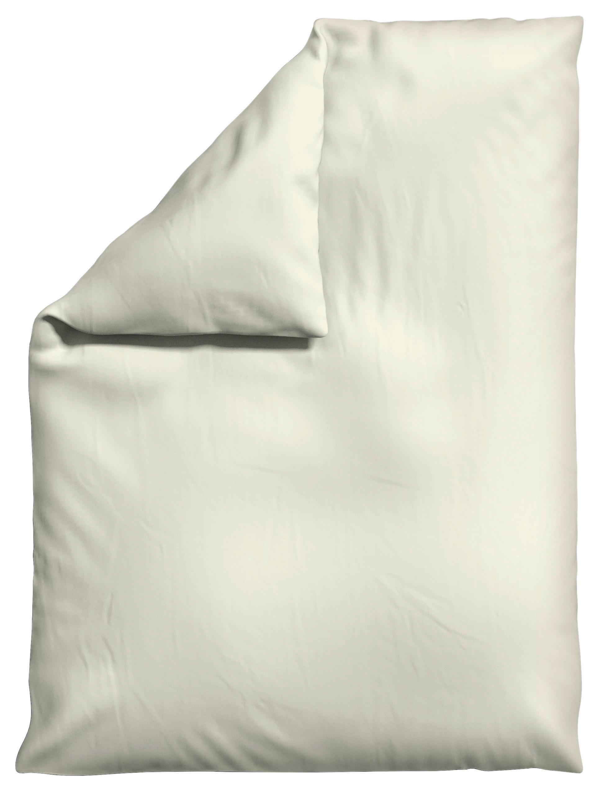 Bettdeckenbezug Woven Satin Hellgelb ca. 155x220cm - Hellgelb, Basics, Textil (155/220cm) - Schlafgut