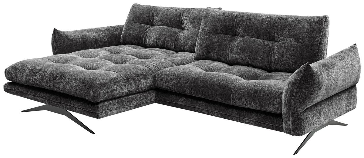 Coltar BAXTER BAXTER - gri închis, Modern, textil (177/68-87/280cm) - Premium Living