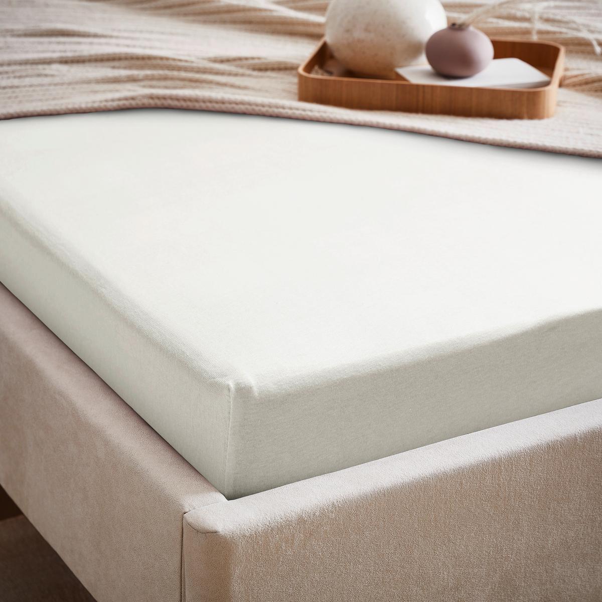 PRZEŚCIERADŁO Z GUMKĄ SISSI BASIC 2013 - kremowy, Basics, tkanina (180/200cm) - Esposa