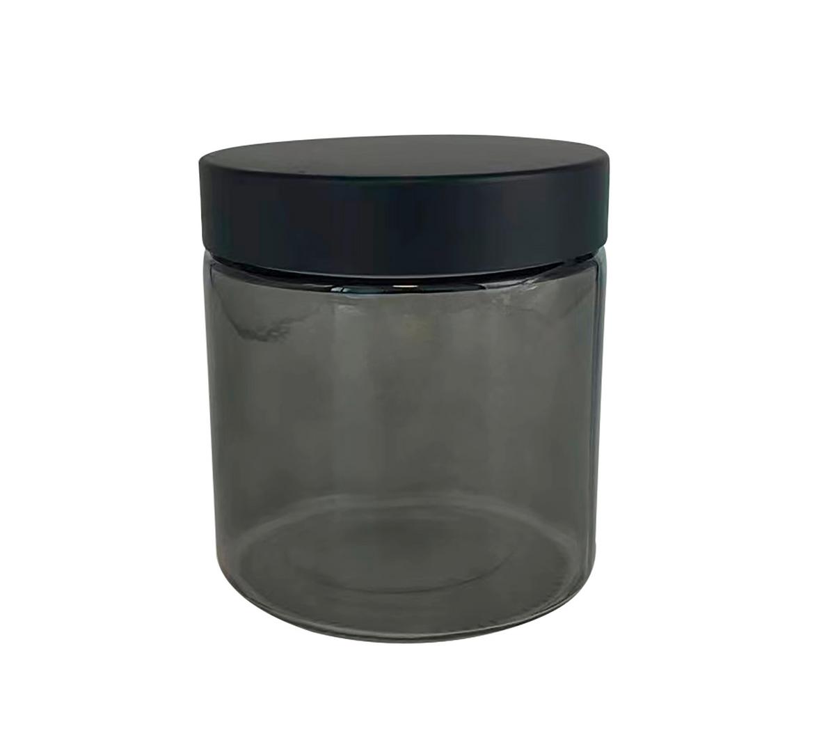 Gewürzdose Magnus Black Schwarz Ø ca.11cm - Schwarz/Grau, Modern, Glas/Kunststoff (11/12cm) - Mömax