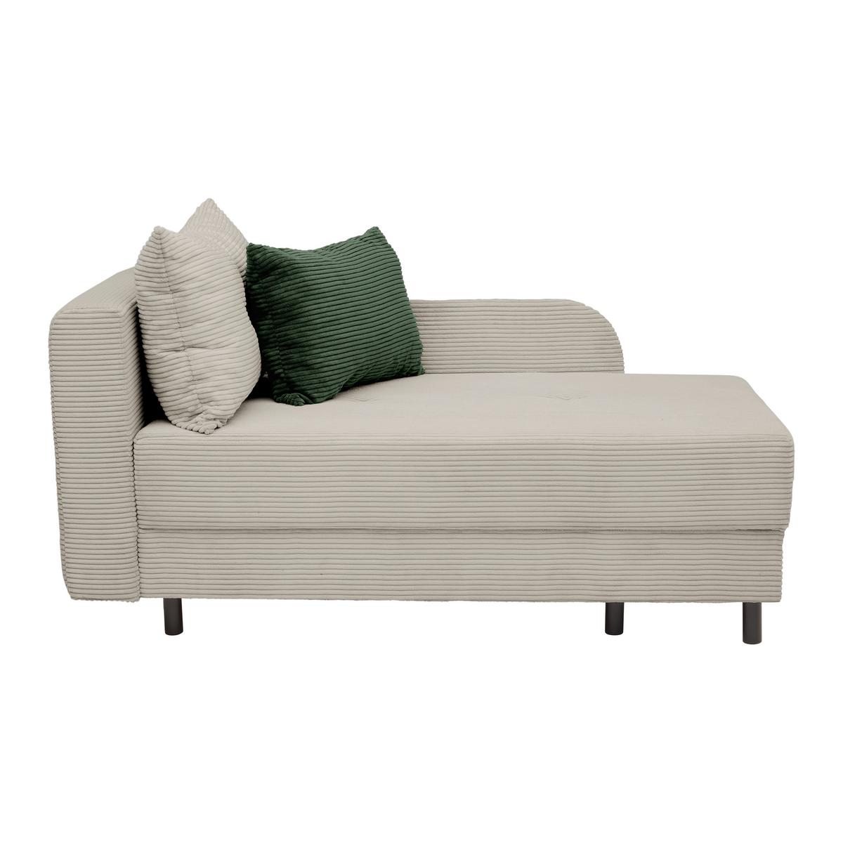 Liege Nova Beige - Beige/Schwarz, MODERN, Holz/Textil (85/62/145cm) - Mömax