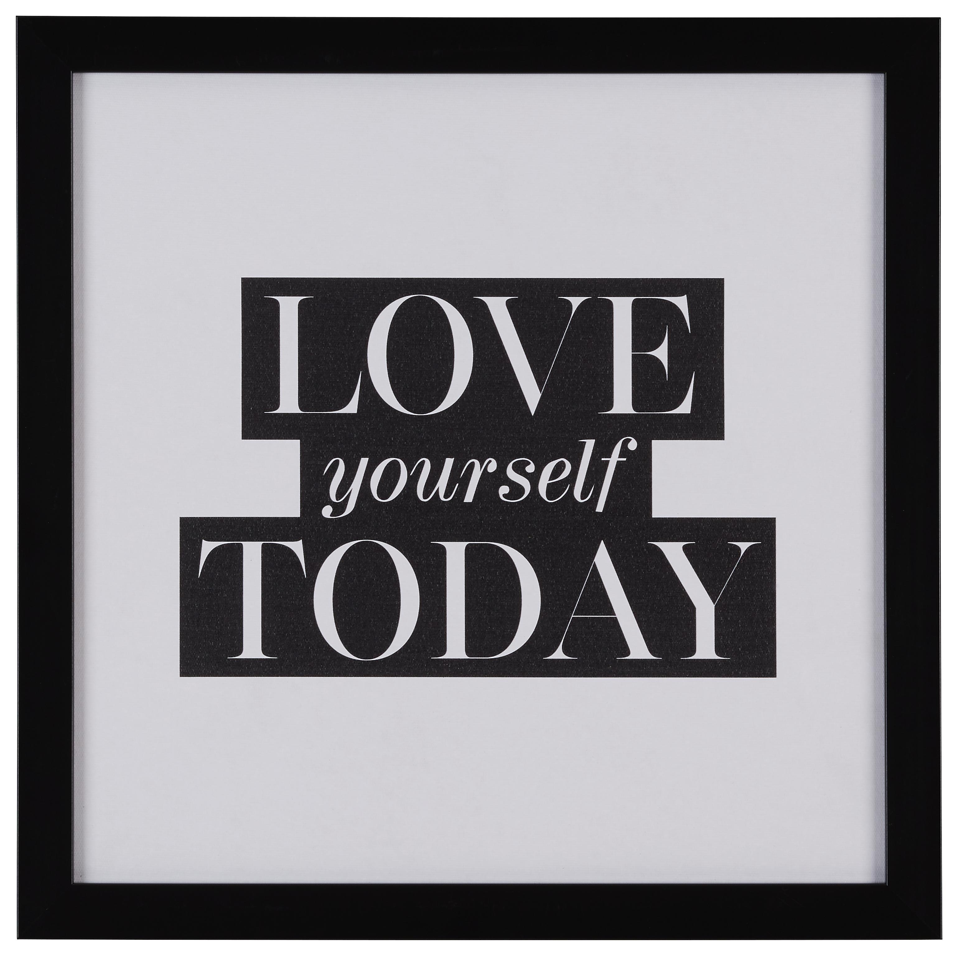 Keilrahmenbild Wording in Schwarz/Weiß - Schwarz/Weiß, Holzwerkstoff/Kunststoff (40/40/1,7cm) - Mömax modern living