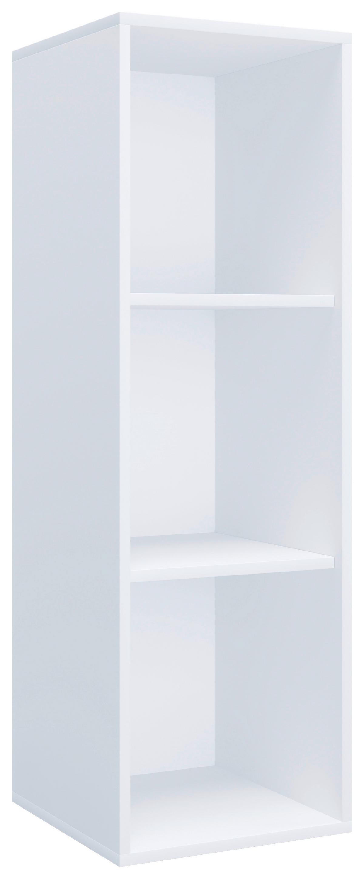 Aktenschrank Lona Weiß, 3-fach - Weiß, MODERN, Holzwerkstoff (35/110/37cm) - MID.YOU