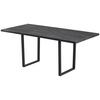 UTDRAGBART BORD NILS 2 -TOP- - mörkgrå/svart, Design, metall/trämaterial (140-180/85/76cm) - Mömax