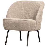 SESSEL Vogue Sandfarben B: 57 cm - Sandfarben/Schwarz, Design, Textil/Metall (57/69/70cm) - Livetastic