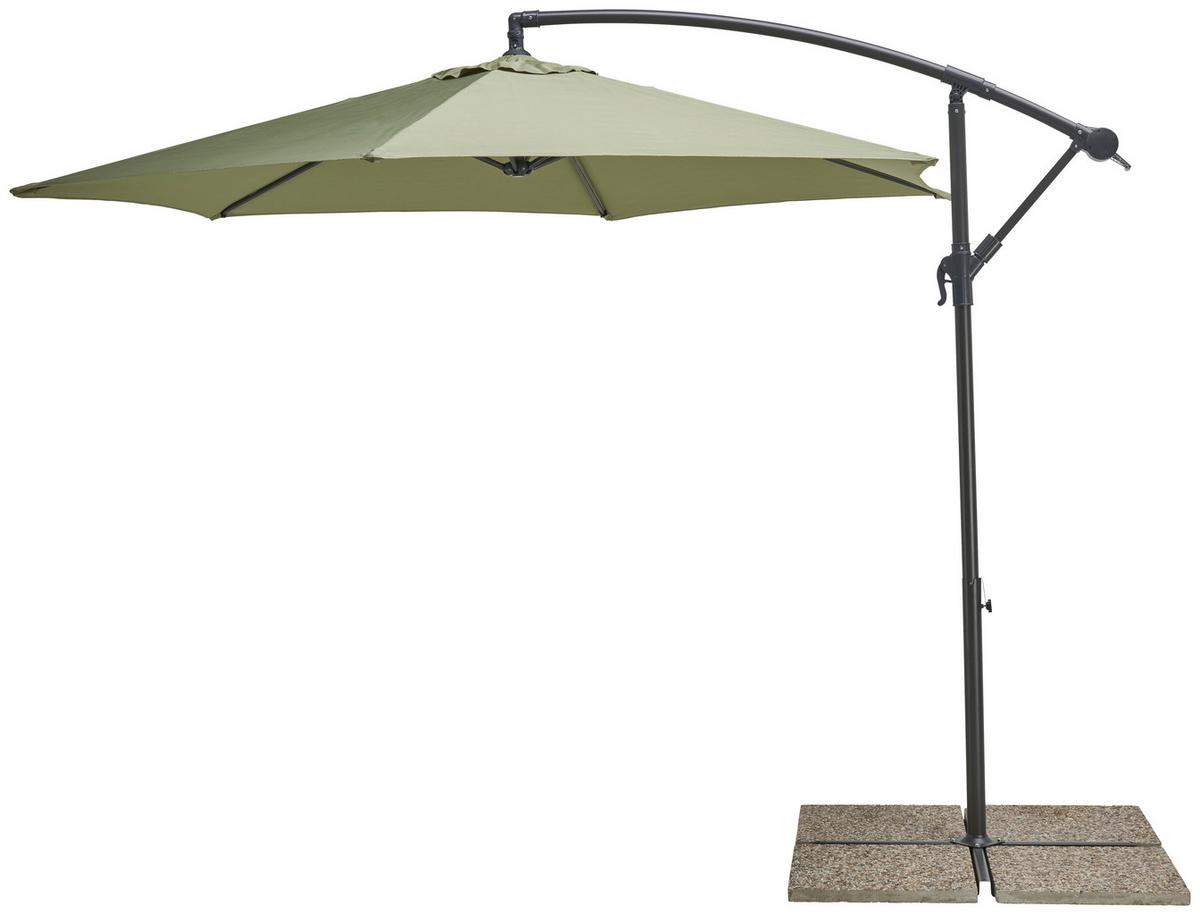 Suncobran Gap - zelena/antracit, Moderno, metal (295/245cm) - Mömax