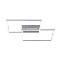 LED-Deckenleuchte Iven max. 43 Watt - Chromfarben/Alufarben, Design, Kunststoff/Metall (75,5/56,2/7cm)