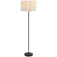 LAMPA STOJĄCA REBECCA - kolor naturalny/czarny, Trend, tworzywo sztuczne/metal (38/150cm) - Novel