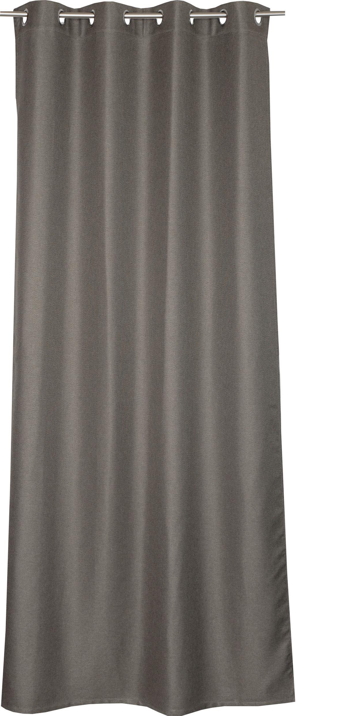 ZASŁONA NA PRZELOTKACH SW-OPACO - brązowy, Basics, tkanina (140/250cm) - Schöner Wohnen