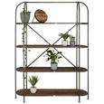 Regal Braun/Schwarz - Schwarz/Braun, LIFESTYLE, Holzwerkstoff/Metall (151/200/42,5cm) - Premium Living Regal Braun/Schwarz - Schwarz/Braun, LIFESTYLE, Holzwerkstoff/Metall (151/200/42,5cm) - Premium Living