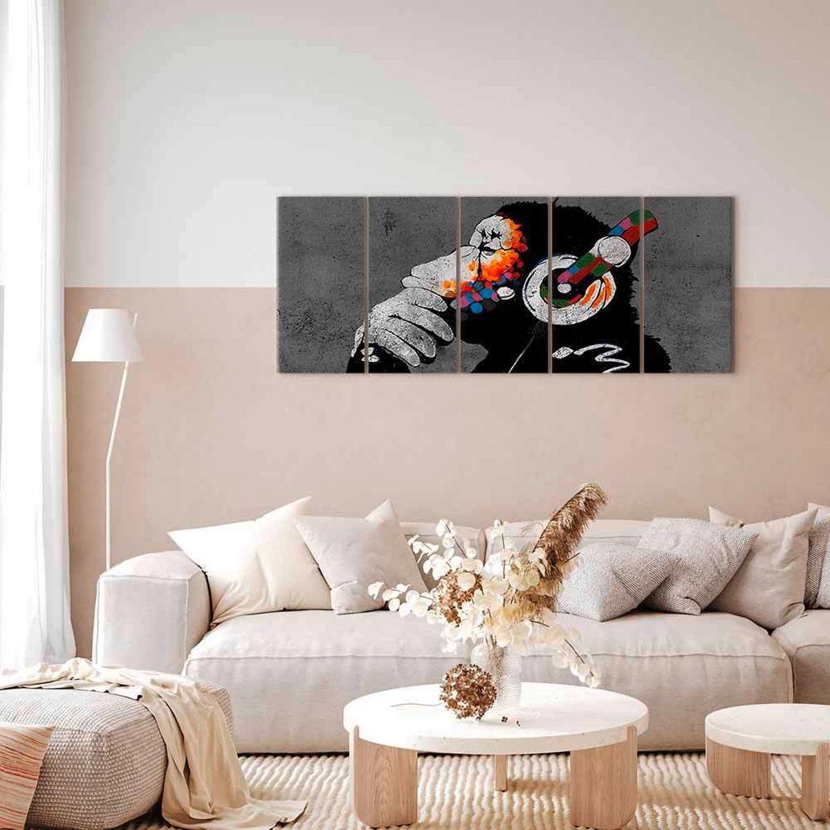 Slika Na Platnu Hot Rhythms - večbarvno, Basics, tekstil/leseni material (100/40/1,2cm) - artgeist