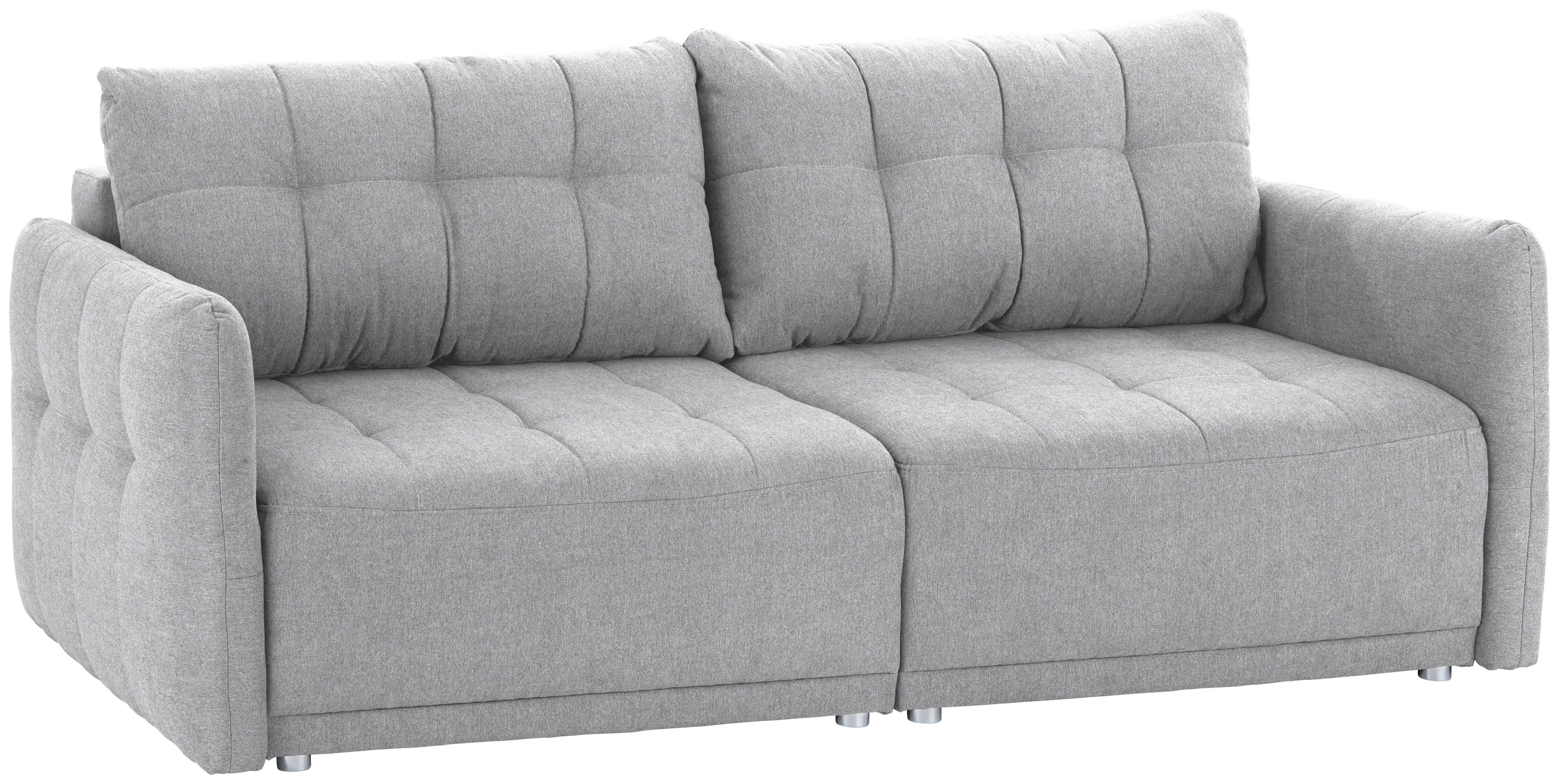 Kanapéágy Modena - világosszürke, Natur, textil (223/92/107cm) - Mömax