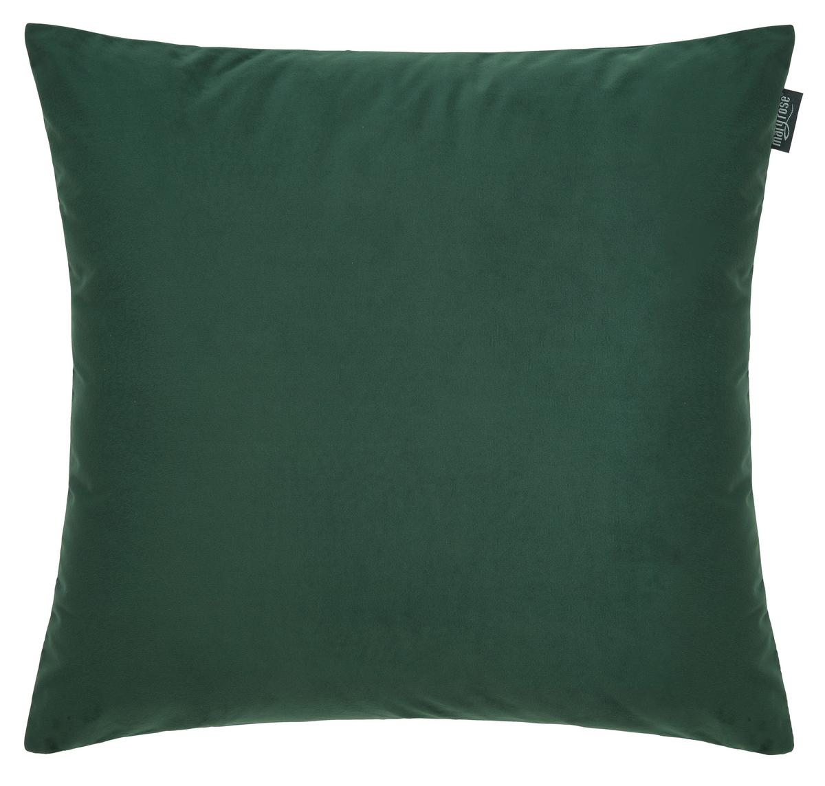 Zierkissen GWYN in Dunkelgrün ca. 40x40cm - Dunkelgrün, MODERN, Textil (40/40cm) - Mary's