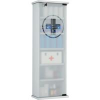 Medizinschrank Omal XXL Weiß zum Hängen B/H ca. 31x92 cm - Weiß, Basics, Glas/Holzwerkstoff (31/92/18cm) - MID.YOU