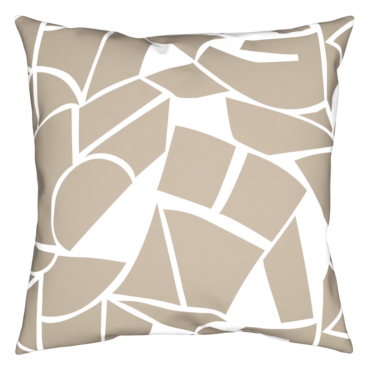 Bettwäsche Axel Weiss/Beige ca. 135x200cm - Beige/Weiß, MODERN, Textil (135/200cm) - Mömax