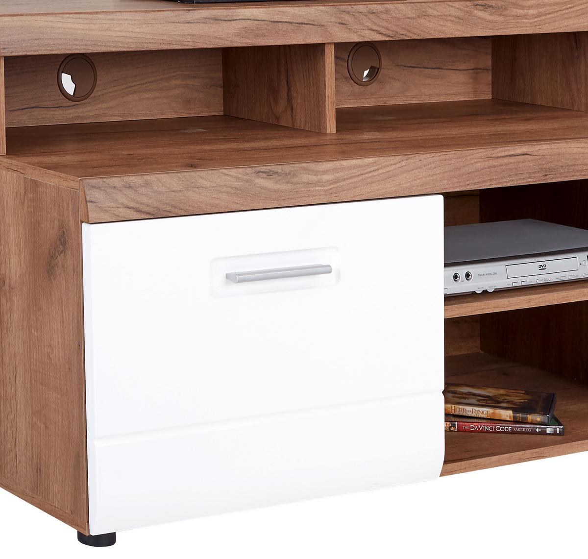 Suport pentru TV Avensis New - culoare lemn stejar, Konventionell, material pe bază de lemn (111,9/18,1/30cm) - Premium Living
