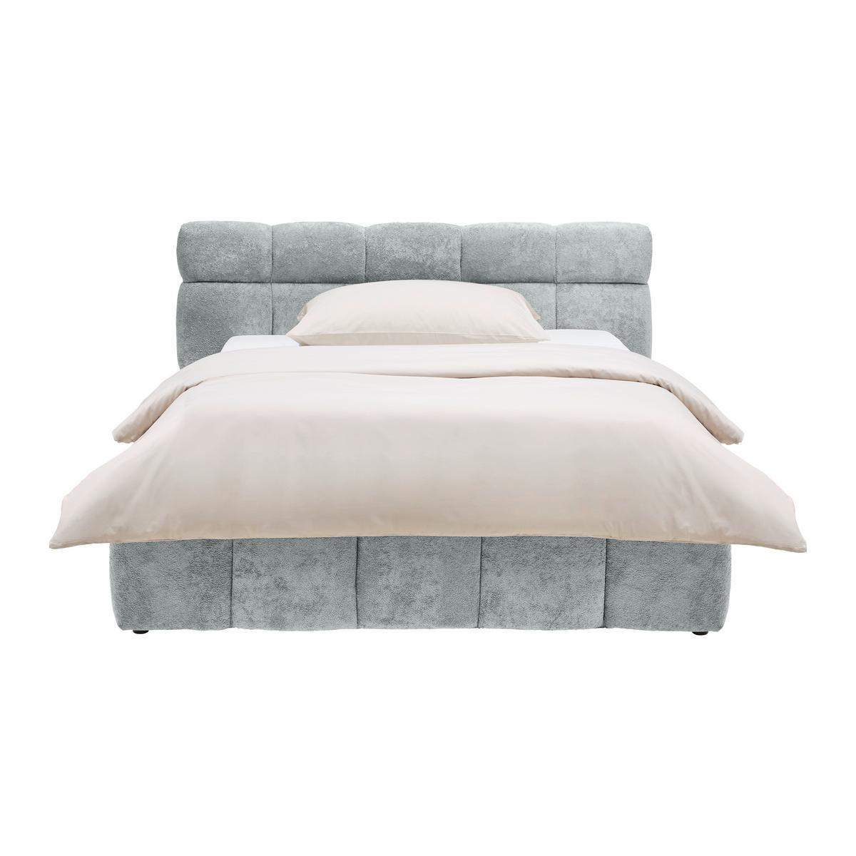 Polsterbett Monte -Top- -Based- - Hellgrau/Schwarz, Konventionell, Kunststoff/Textil (140/200cm) - Based