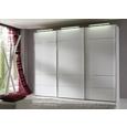 Schwebetürenschrank Weiß - Chromfarben/Weiß, LIFESTYLE, Glas/Holzwerkstoff (249/222/68cm) - Premium Living Schwebetürenschrank Weiß - Chromfarben/Weiß, LIFESTYLE, Glas/Holzwerkstoff (249/222/68cm) - Premium Living