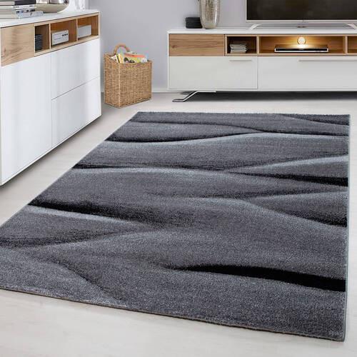 Tkana Preproga Lucca, Črna, 240x340cm - črna, Trend, tekstil (240/340cm) - Novel