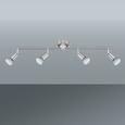 LED-Strahler Fritz, max. 4x3 Watt - Nickelfarben, KONVENTIONELL, Metall (60cm) - Mömax modern living LED-Strahler Fritz, max. 4x3 Watt - Nickelfarben, KONVENTIONELL, Metall (60cm) - Mömax modern living