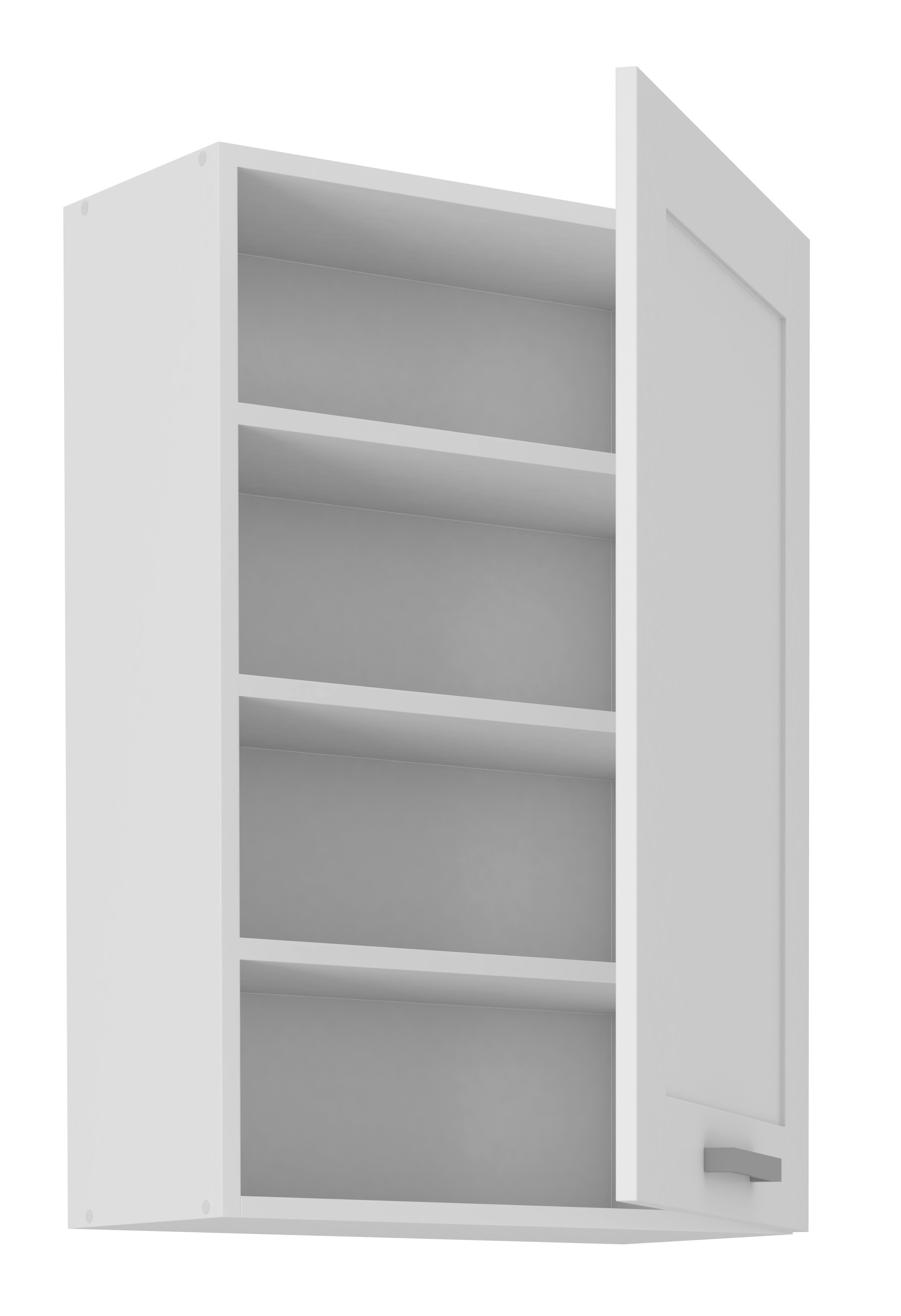 Kuhinjski Gornji Element Luisa H60/90 - bijela/srebrne boje, Romantično / ladanjski, drvni materijal/metal (60/90/31cm) - Based