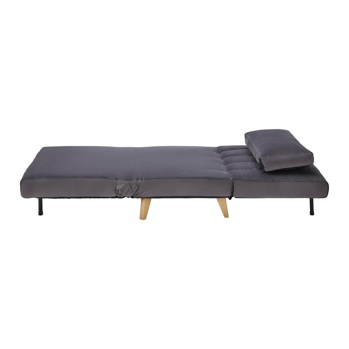 Canapea extensibilă LEVIN - gri, Modern, lemn/textil (103/94/82cm) - Bessagi Home