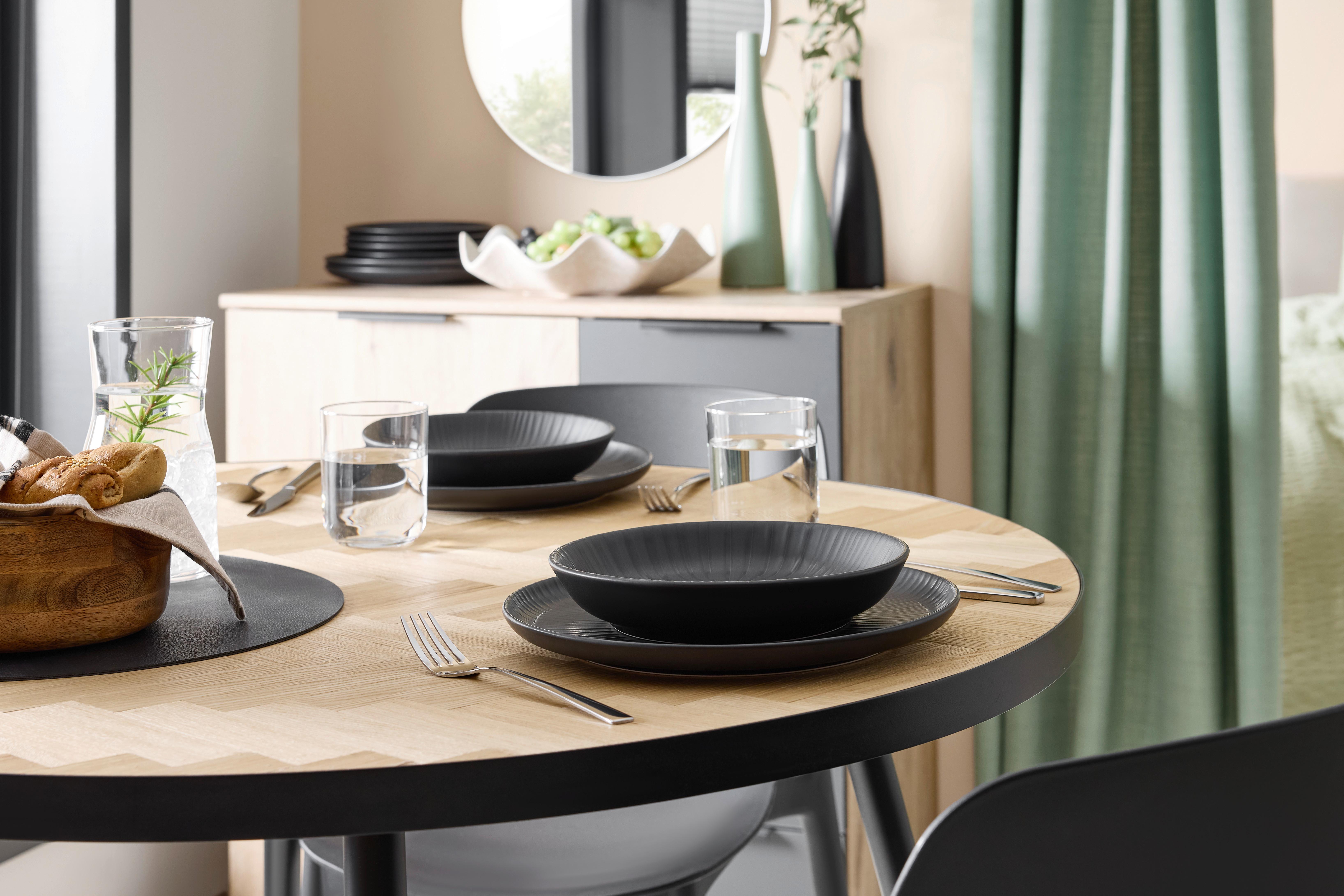 SERVIS BLACKY - svart, Modern, keramik - Mömax