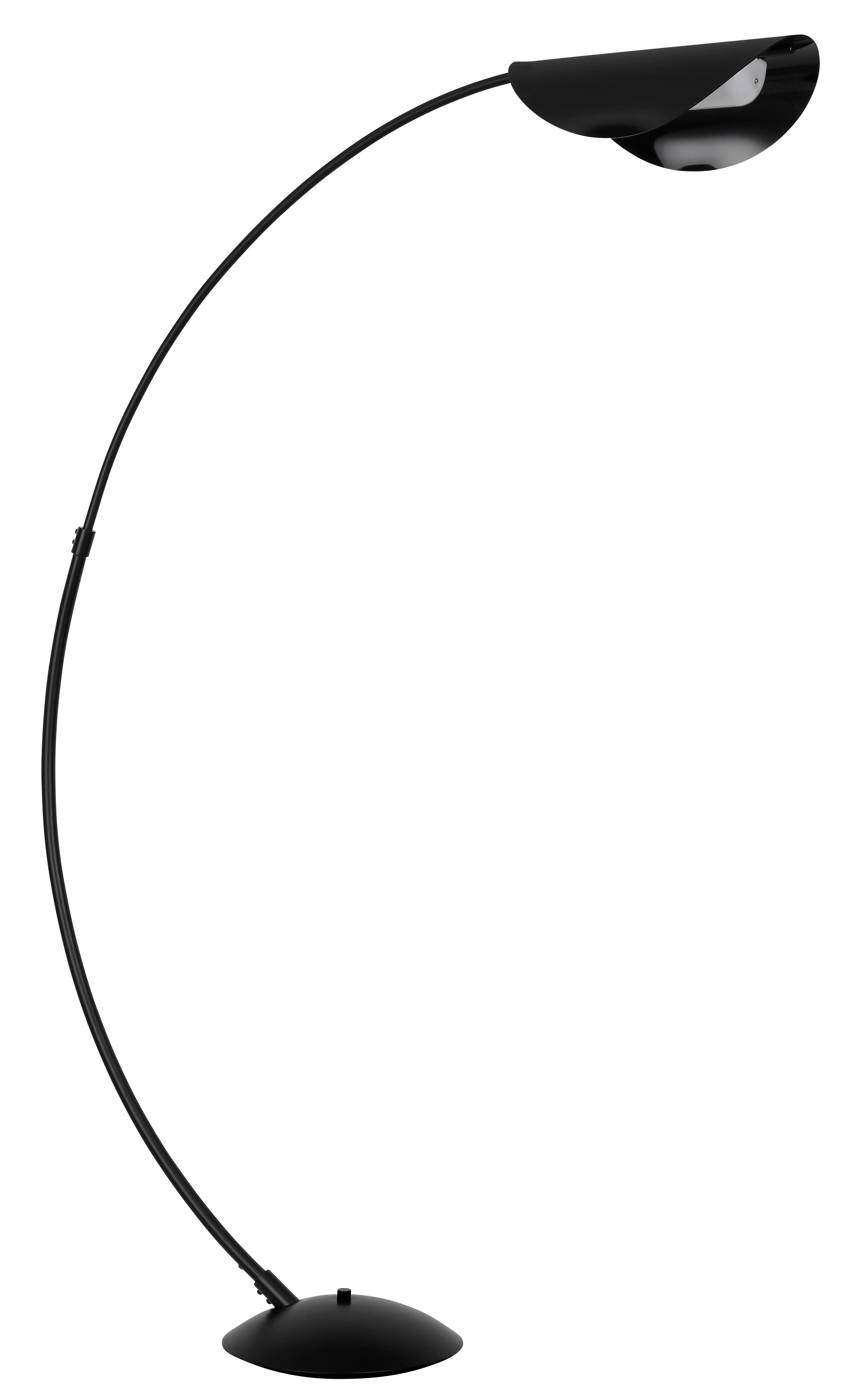 LED-STEHLEUCHTE 58032S ROBLES - Schwarz/Grau, Design, Kunststoff/Metall (124/35/182cm) - Globo