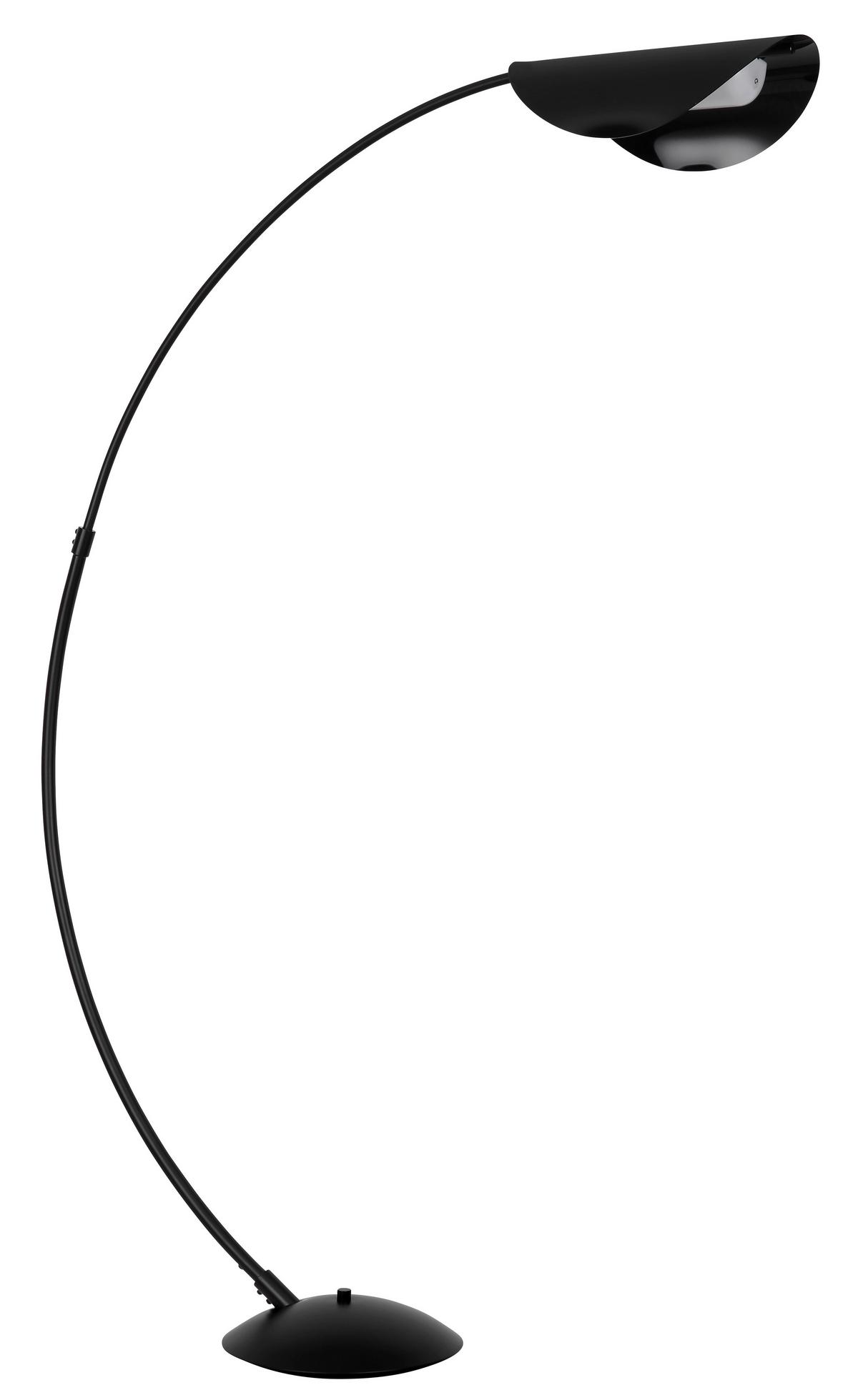 LED-STEHLEUCHTE 58032S ROBLES - Schwarz/Grau, Design, Kunststoff/Metall (124/35/182cm) - Globo