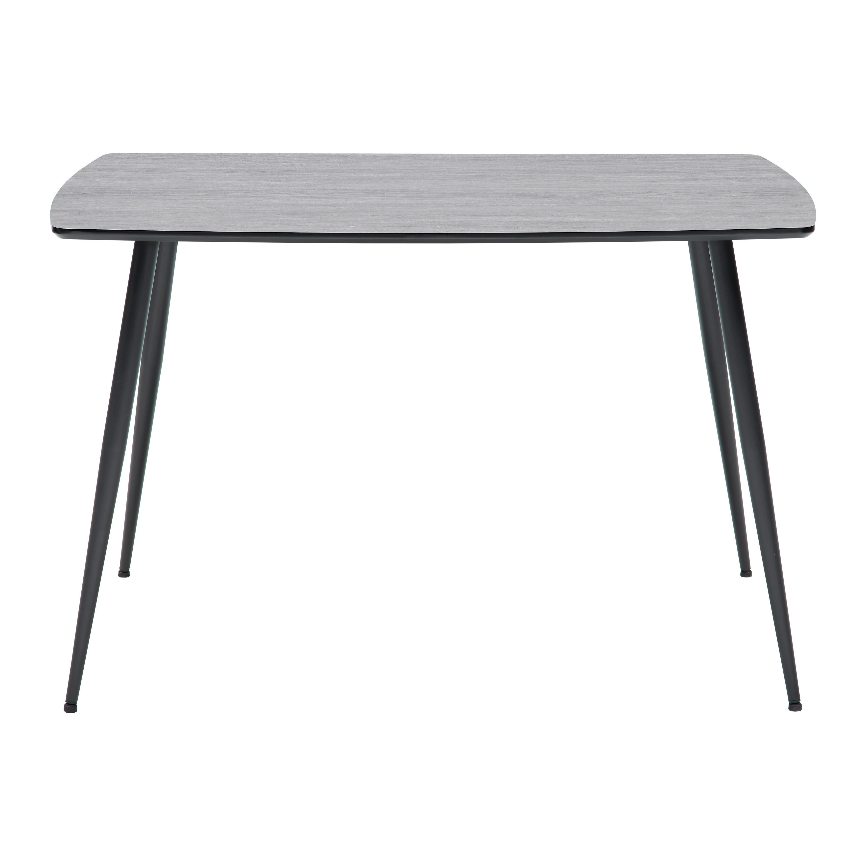 Trpezarijski Sto Adam - siva/crna, Osnovno, metal/pločasti materijal (120/75/80cm) - Mömax