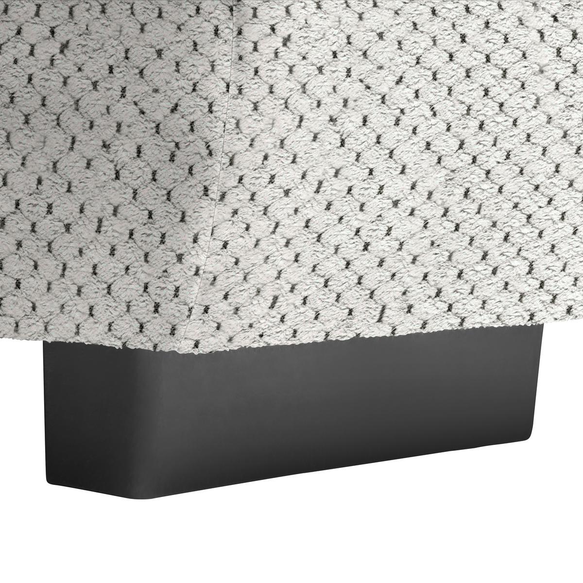 Wohnlandschaft Vivo Grauweiß - Grauweiß/Schwarz, MODERN, Kunststoff/Textil (317/63/179cm) - Premium Living