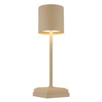 Akku-Tischleuchte Dixon Sandfarben max. 1,5 Watt - Sandfarben, MODERN, Kunststoff/Metall (9,7/9,7/32cm) - Globo