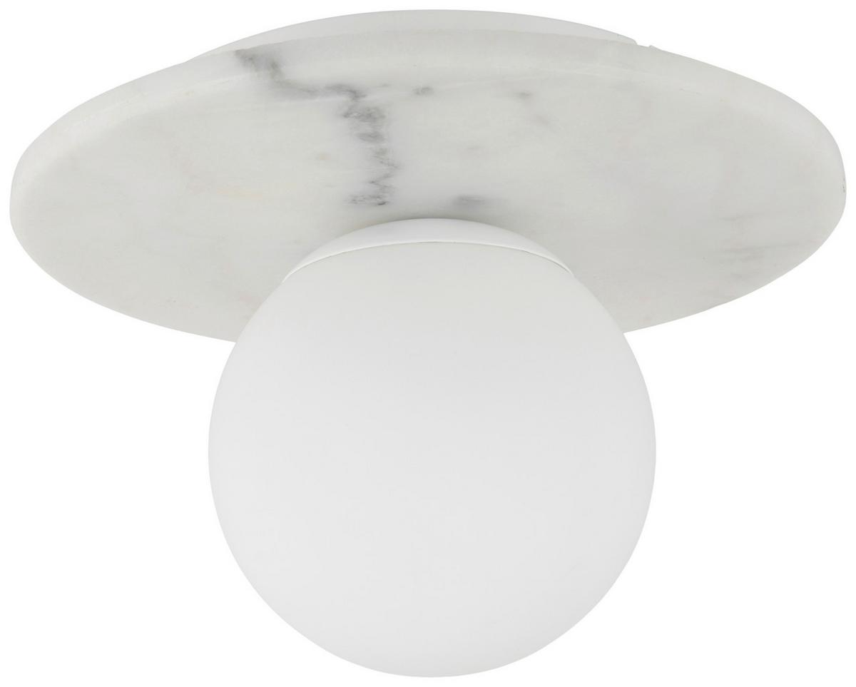 LAMPA SUFITOWA FABIENNE - biały, Design, kamień/metal (28/19cm) - Collet's Monde