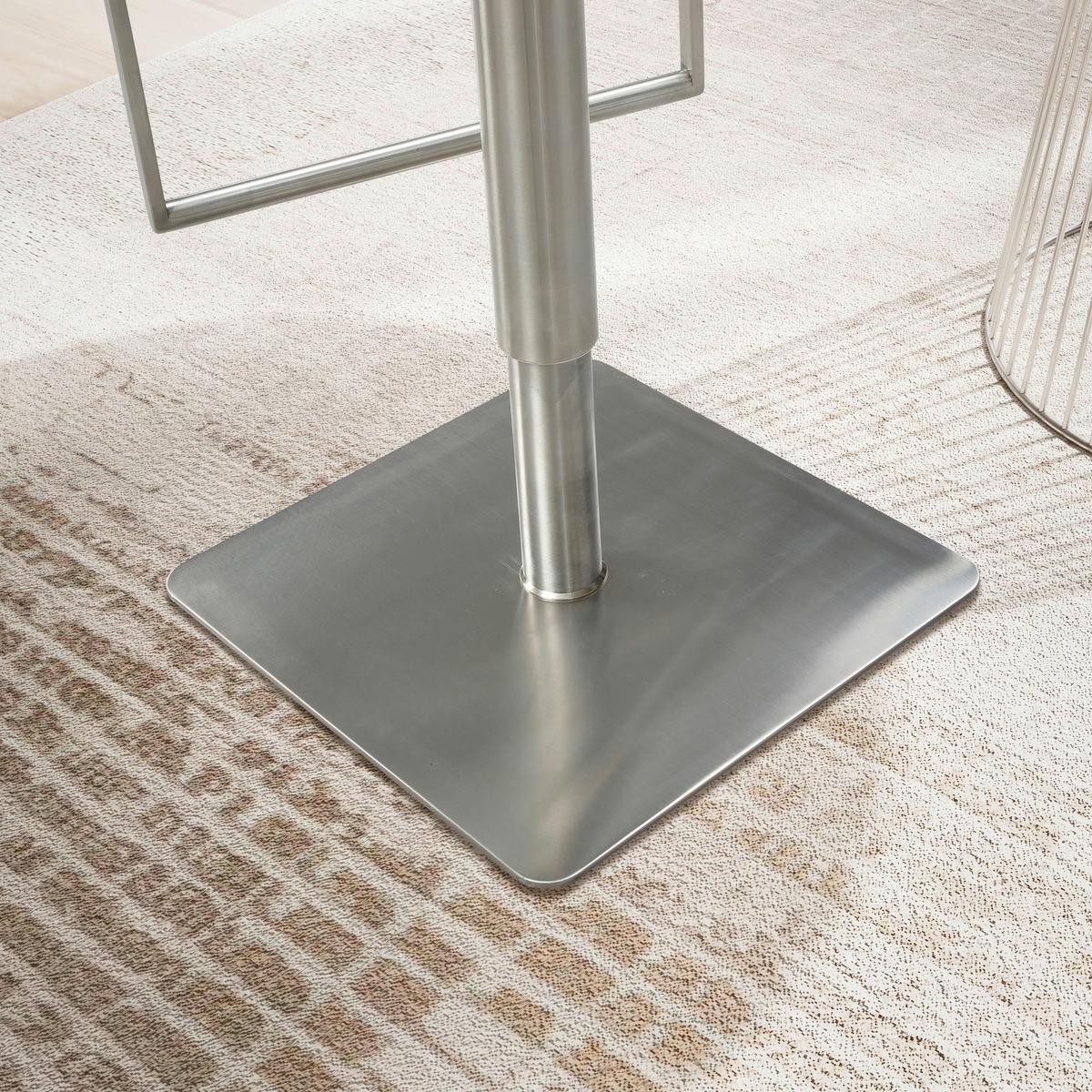 Barski Stol Talia, Črna - srebrne barve/črna, Design, kovina/tekstil (38/91/39cm) - MID.YOU