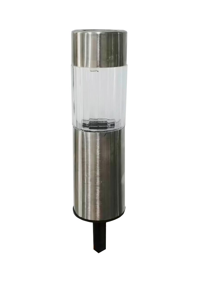 Solarleuchte Nim in Schwarz/Edelstahlfarben - Schwarz, Basics, Kunststoff/Metall (4,5/20cm) - Modern Living