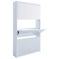 Schuhkipper Stido XL Weiß - Weiß, KONVENTIONELL, Holzwerkstoff (63/111,6/17cm) - MID.YOU