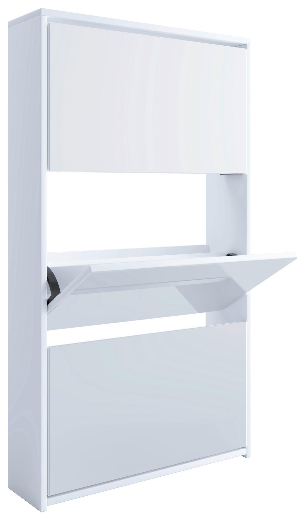 Schuhkipper Stido XL Weiß - Weiß, KONVENTIONELL, Holzwerkstoff (63/111,6/17cm) - MID.YOU