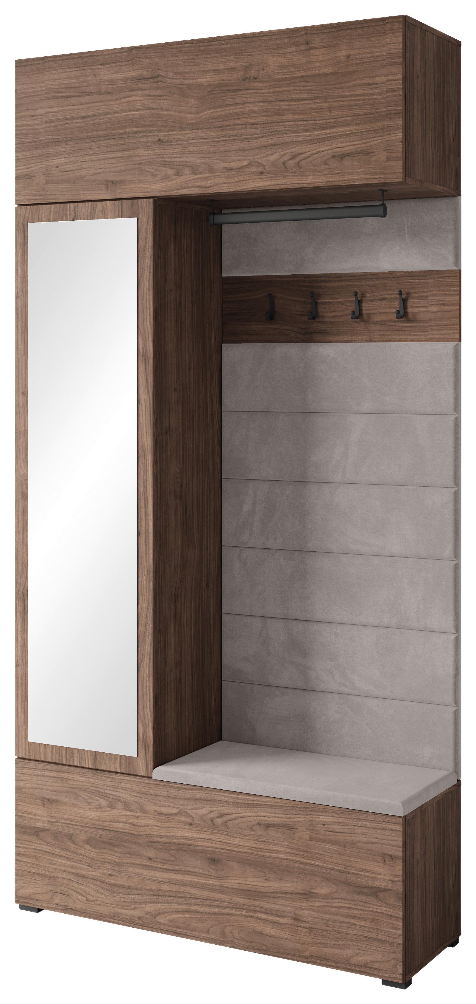 Ansamblu de hol TEJO - culoare lemn de nuc, Trend, material pe bază de lemn (115/231,9/37,5cm) - P & B