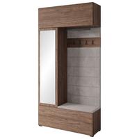 Ansamblu de hol TEJO - culoare lemn de nuc, Trend, material pe bază de lemn (115/231,9/37,5cm) - P & B