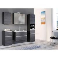 Badezimmer in Silber/ Eichefarbe 'Arezzo' - Eichefarben/Silberfarben, Basics, Holzwerkstoff/Stein (80cm) - Held