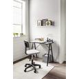 Mini-office in Grau/Schwarz - Schwarz/Grau, Holzwerkstoff/Kunststoff (80/74/50cm)